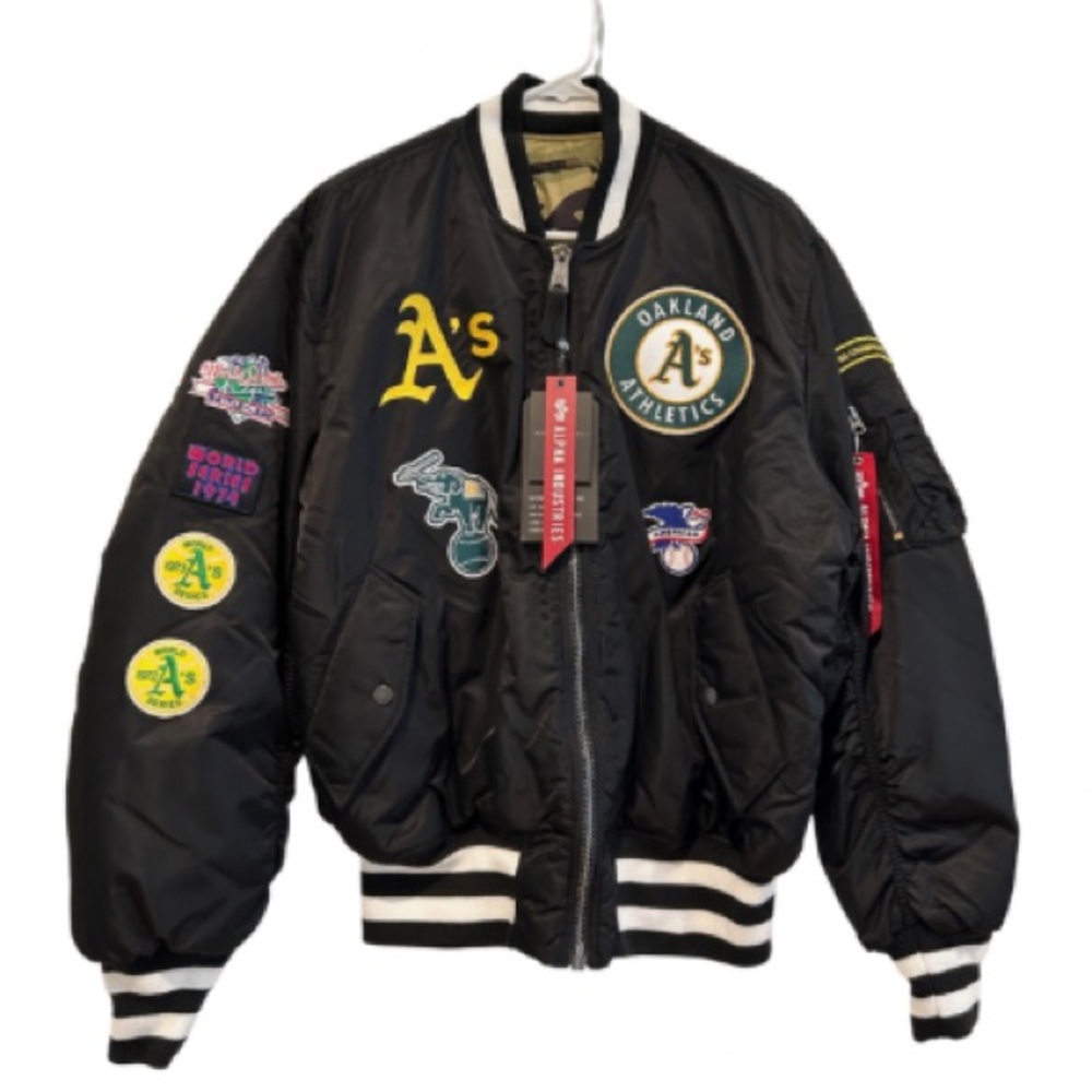 Alpha Industries X New Era Oakland A's MA-1 Bomber Jacket